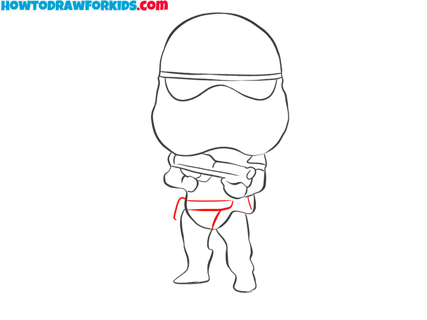 how to draw a simple clone trooper
