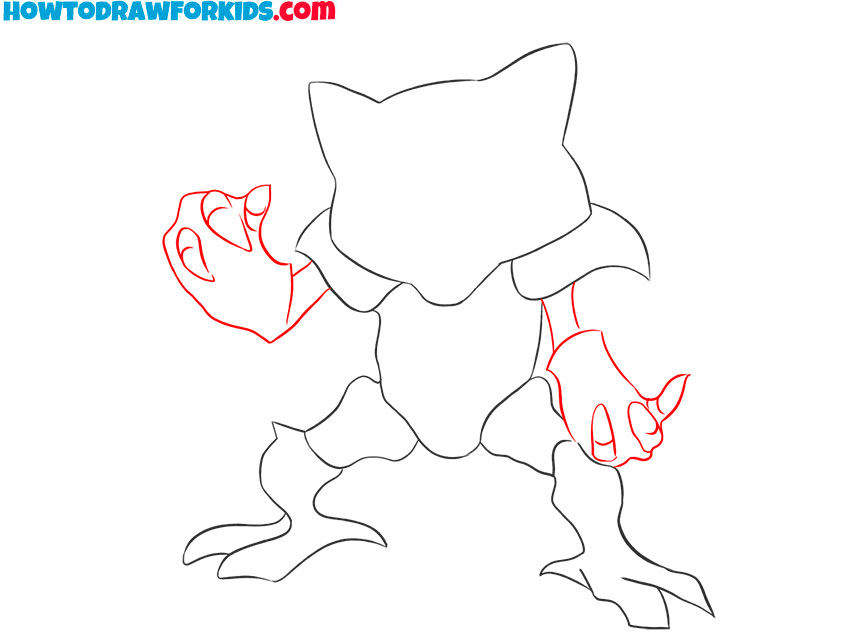 how to draw abra for beginners