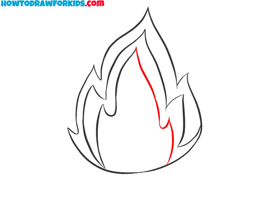 how to draw flames for beginners