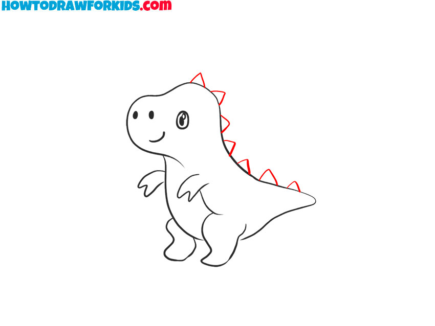 cute dinosaur drawing tutorial
