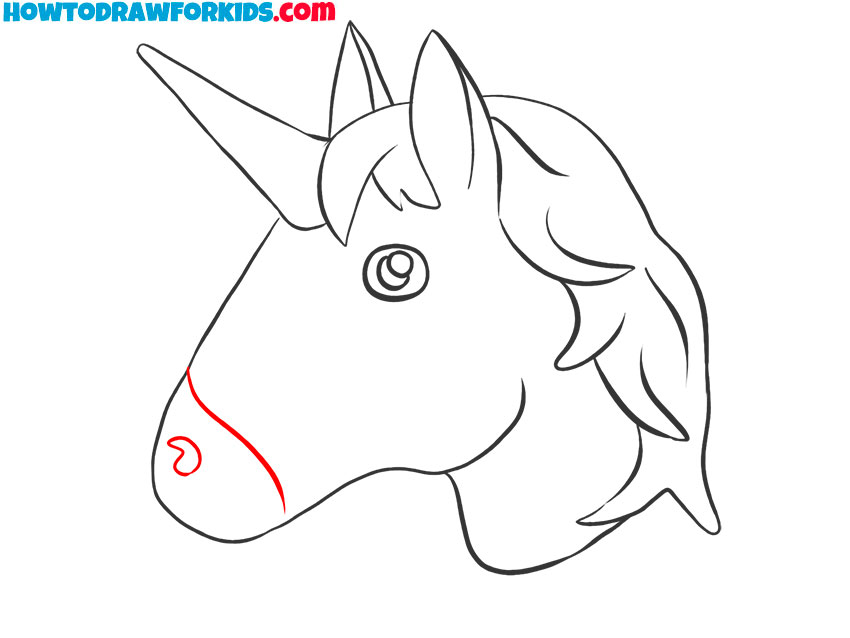 easy unicorn emoji drawing step by step