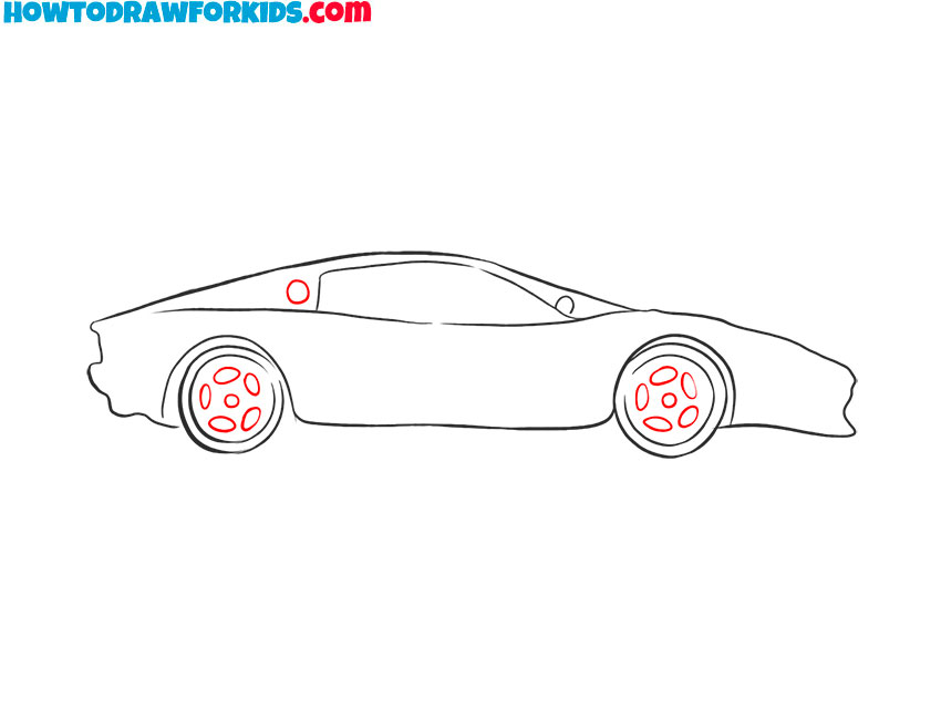 how to draw a ferrari simple