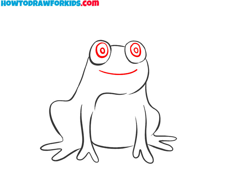 how to draw a frog sketch