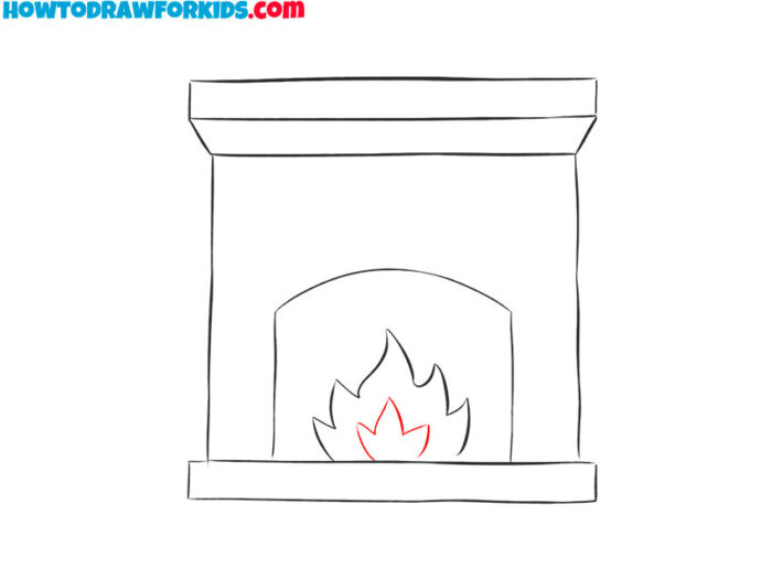 How to Draw a Fireplace Easy Drawing Tutorial For Kids