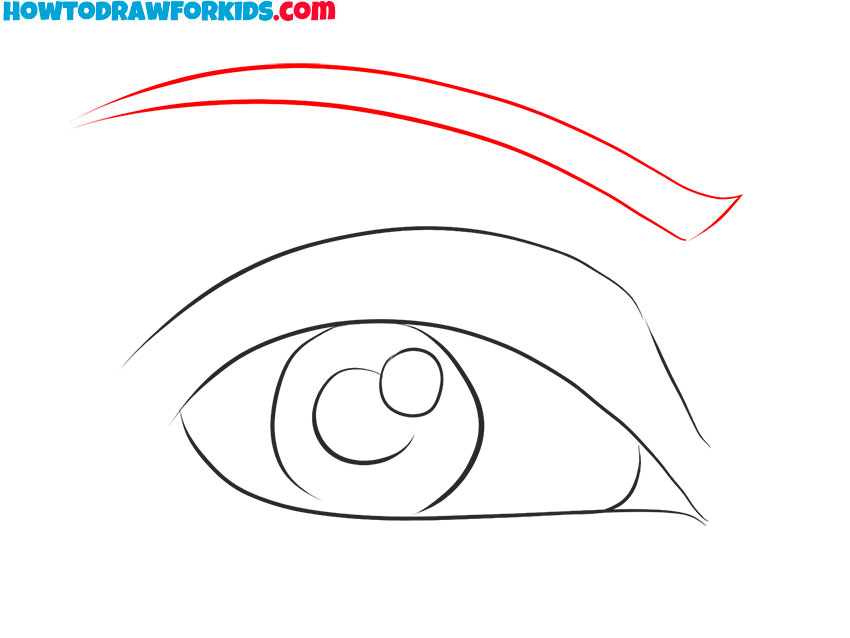 how to draw a simple cartoon eye