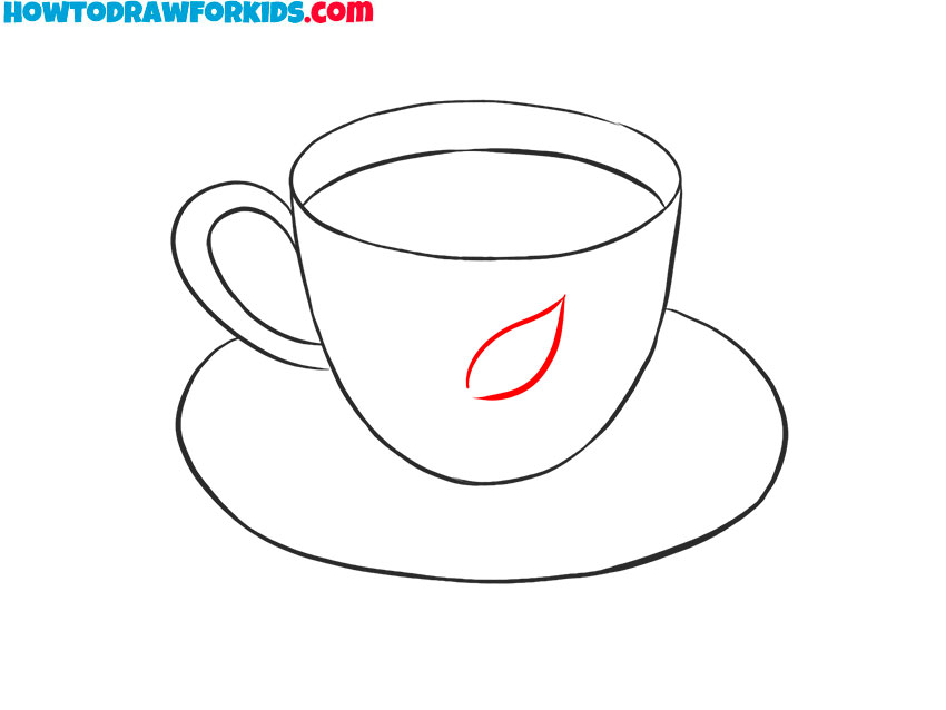 how to draw a simple cup of tea