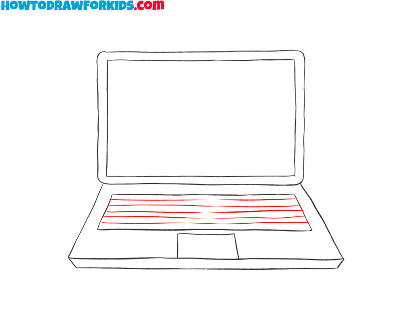 laptop drawing cartoon