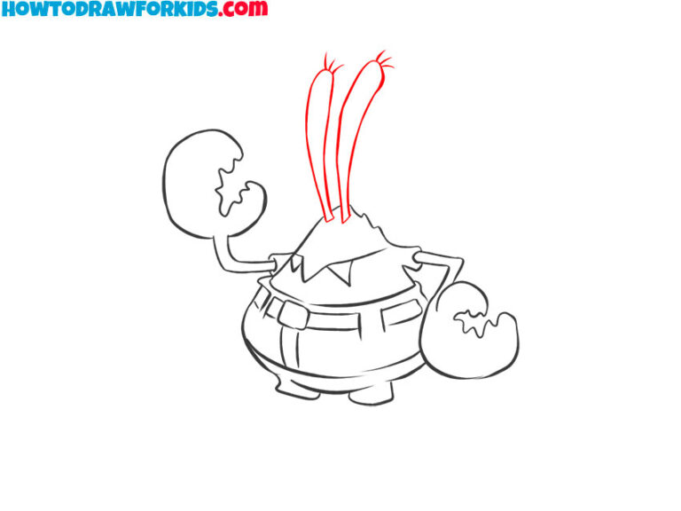 How to Draw Mr. Krabs Easy Drawing Tutorial For Kids