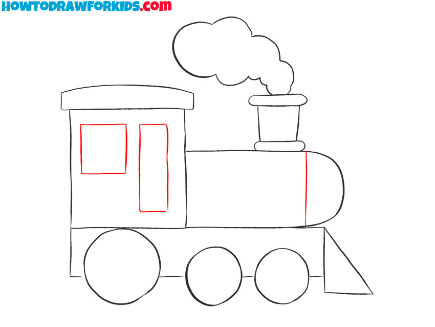 How to Draw an Easy Train Easy Drawing Tutorial For Kids