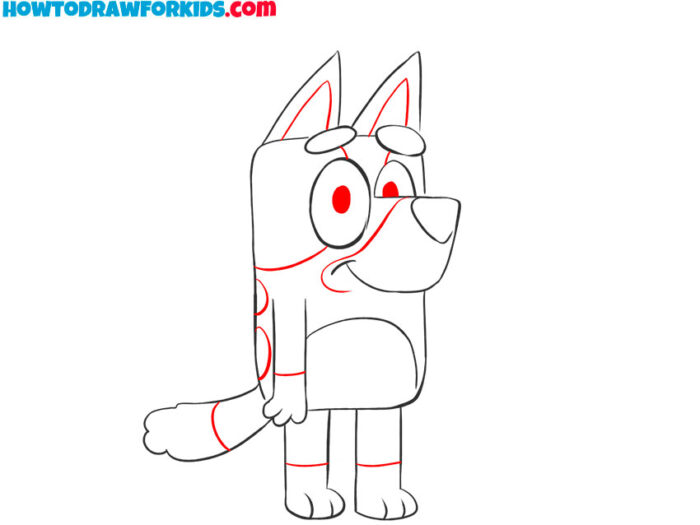 How to Draw Bluey - Easy Drawing Tutorial For Kids