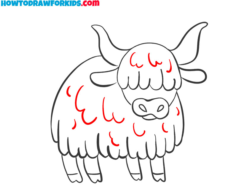 buffalo drawing cute