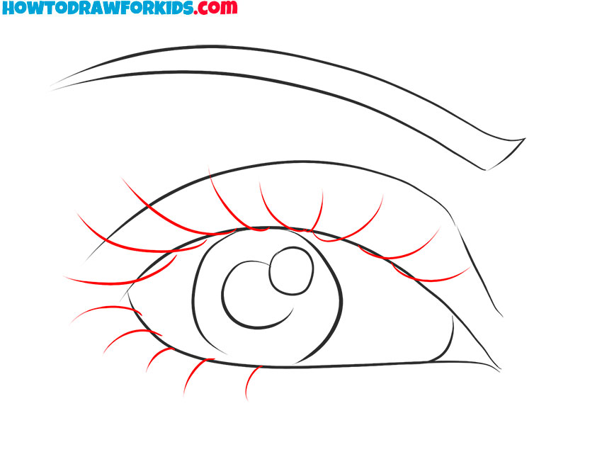 cartoon eye drawing tutorial