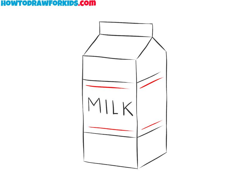 cartoon milk drawing lesson for kids