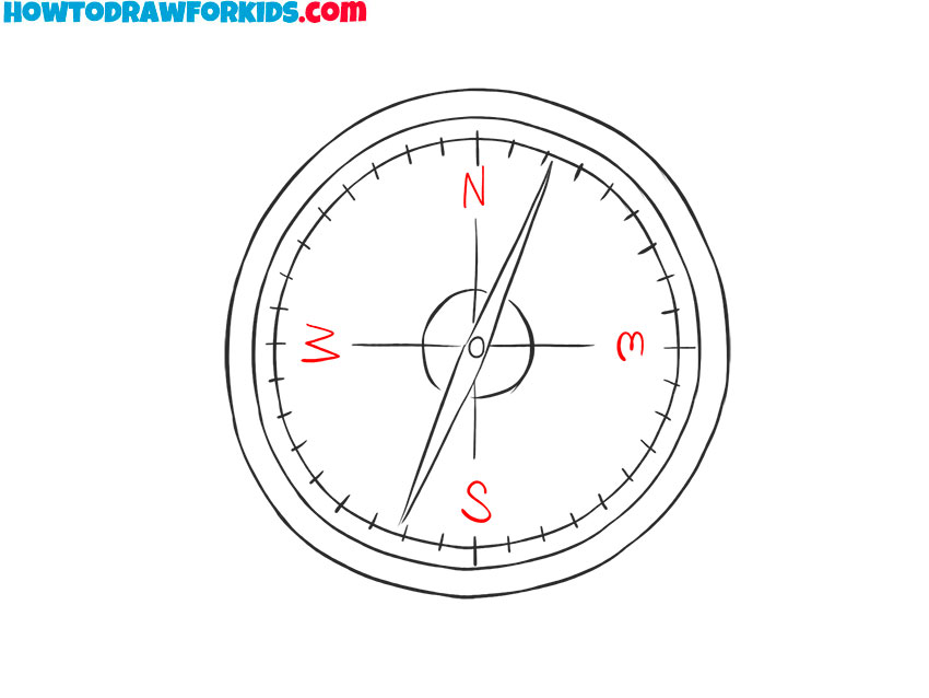 compass drawing cartoon
