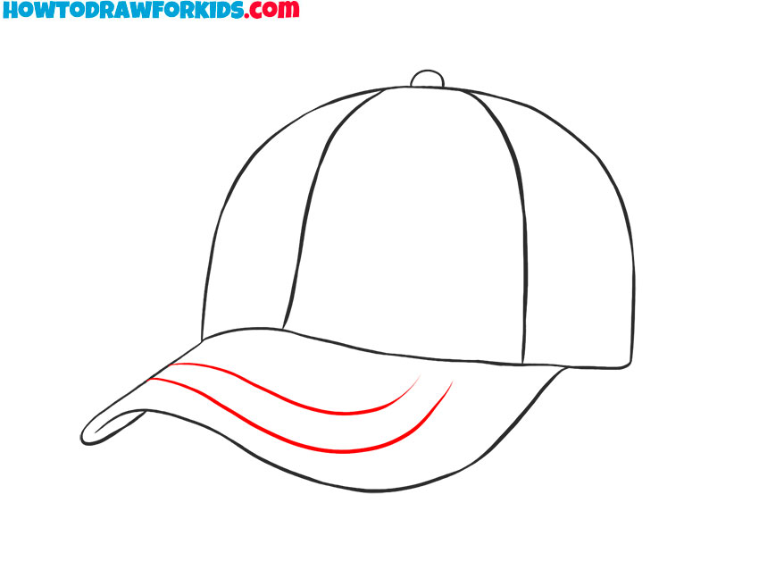 easy baseball cap drawing tutorial