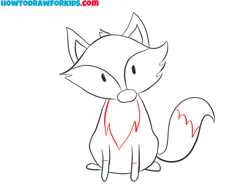 how to draw a fox cartoon