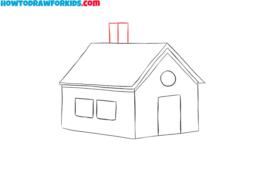 how to draw a house detailed