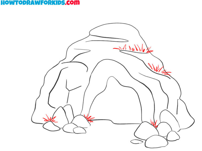 How to Draw a Cave Easy Drawing Tutorial For Kids