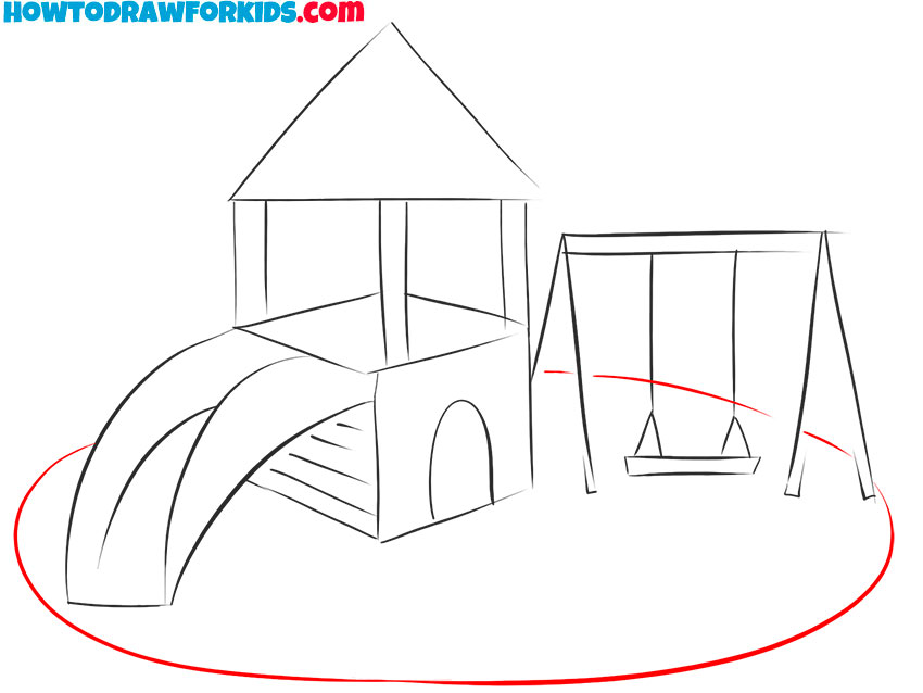 how to draw a simple playground