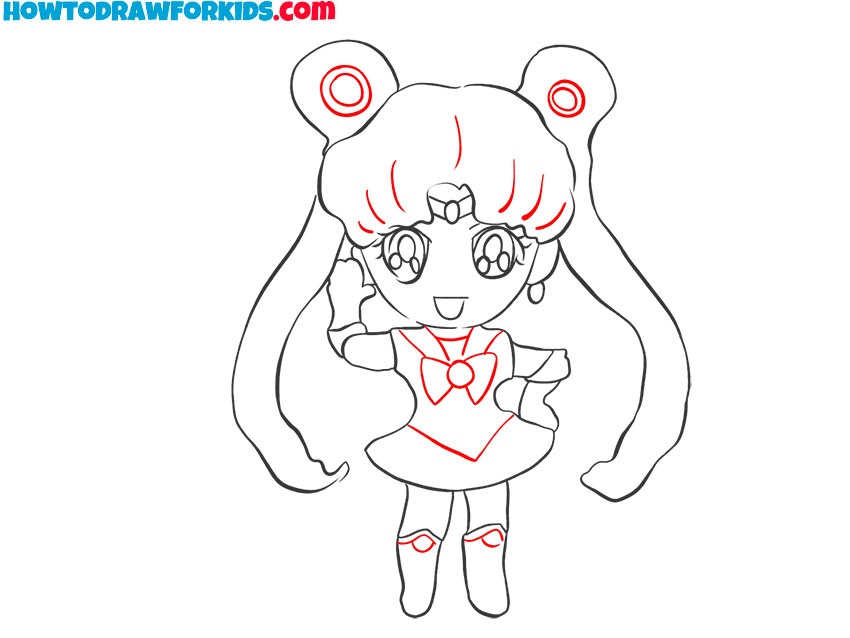 how to draw sailor moon chibi