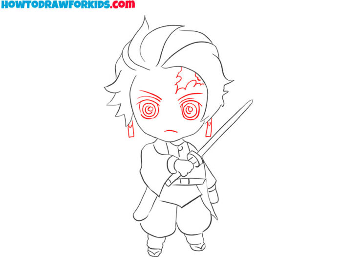 How to Draw Tanjiro - Easy Drawing Tutorial For Kids