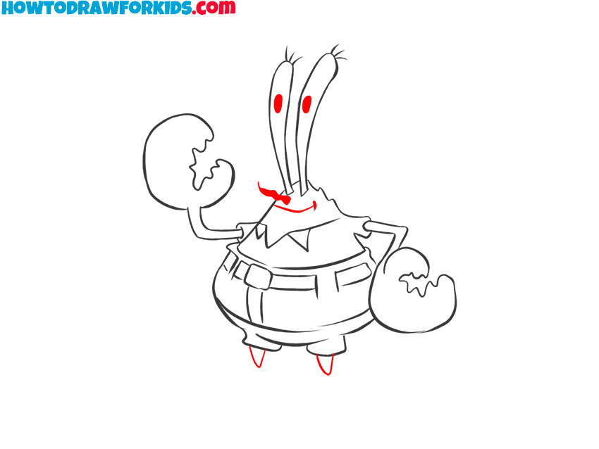 mr krabs drawing easy