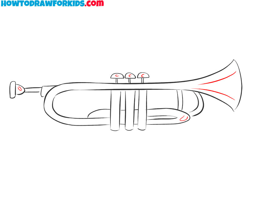 trumpet drawing tutorial for kids