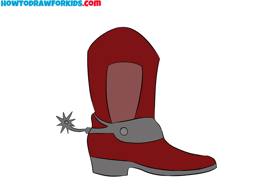 cowboy boots simple drawing
