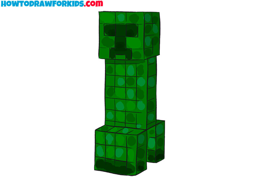 How to Draw Creeper Easy Drawing Tutorial For Kids