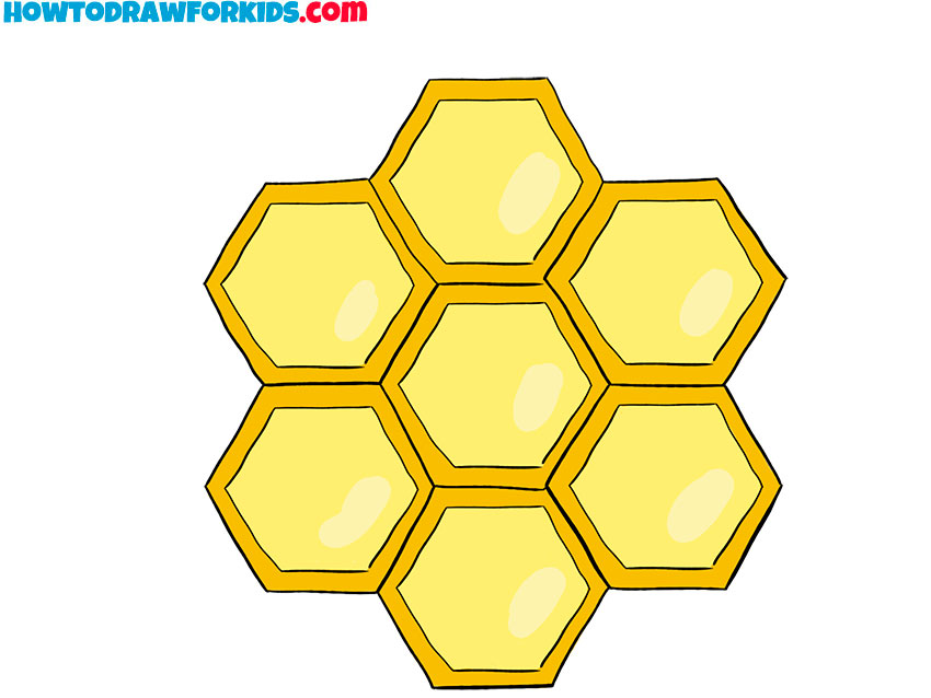 cute honeycomb drawing