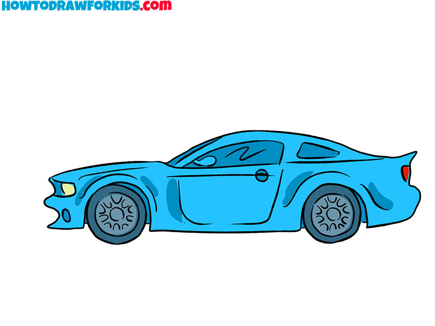 ford mustang drawing