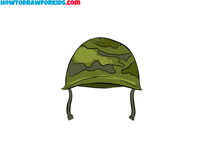 helmet drawings easy