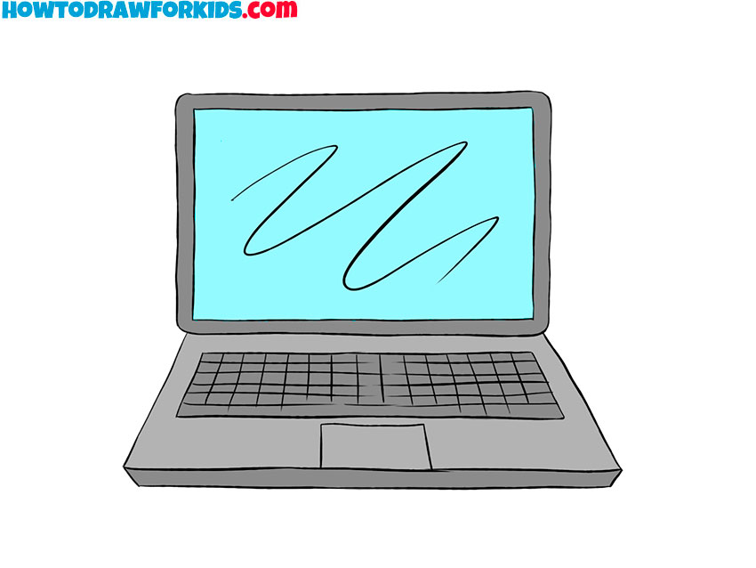 How to Draw a Laptop Easy Drawing Tutorial For Kids