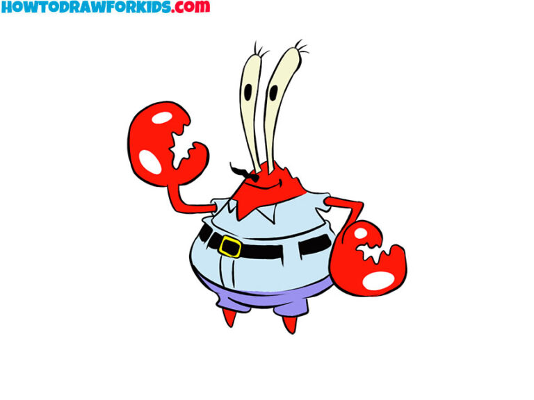 How to Draw Mr. Krabs Easy Drawing Tutorial For Kids