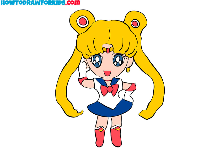 How to Draw Sailor Moon Easy Drawing Tutorial For Kids