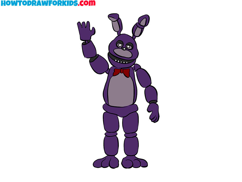 simple bonnie drawing tutorial