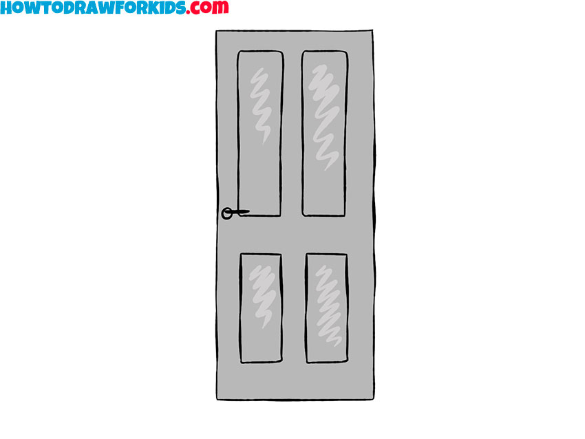 easy drawing of a door