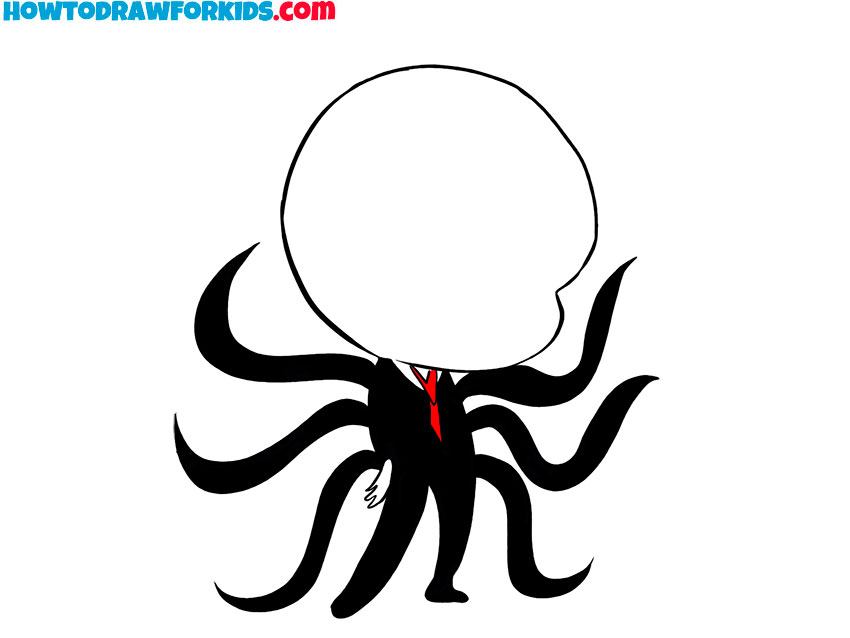 simple slender man drawings