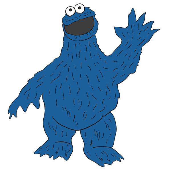 How to Draw Cookie Monster