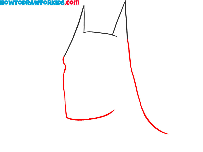 How to draw Batman Face for kids