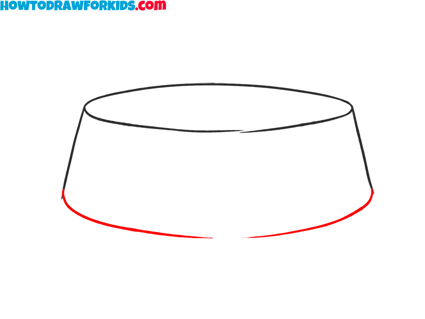 How to draw a Dog Bowl simple