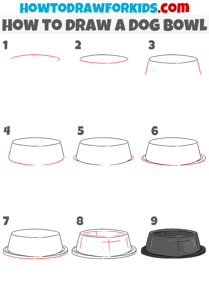 how to draw a dog bowl step by step youandithinkalike