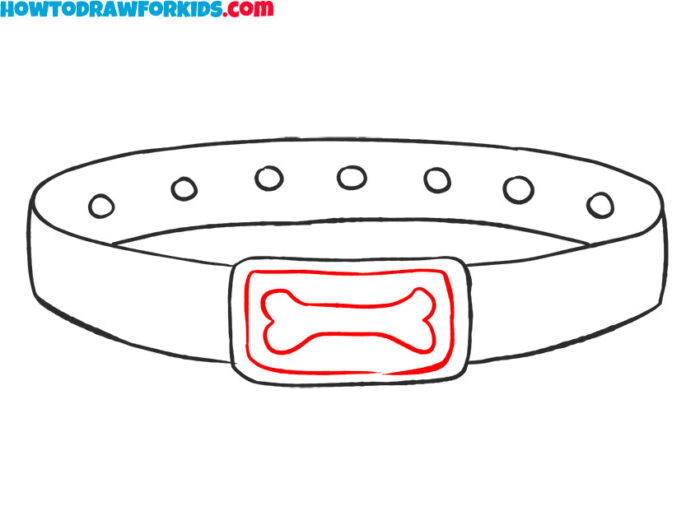 How to Draw a Dog Collar Easy Drawing Tutorial For Kids