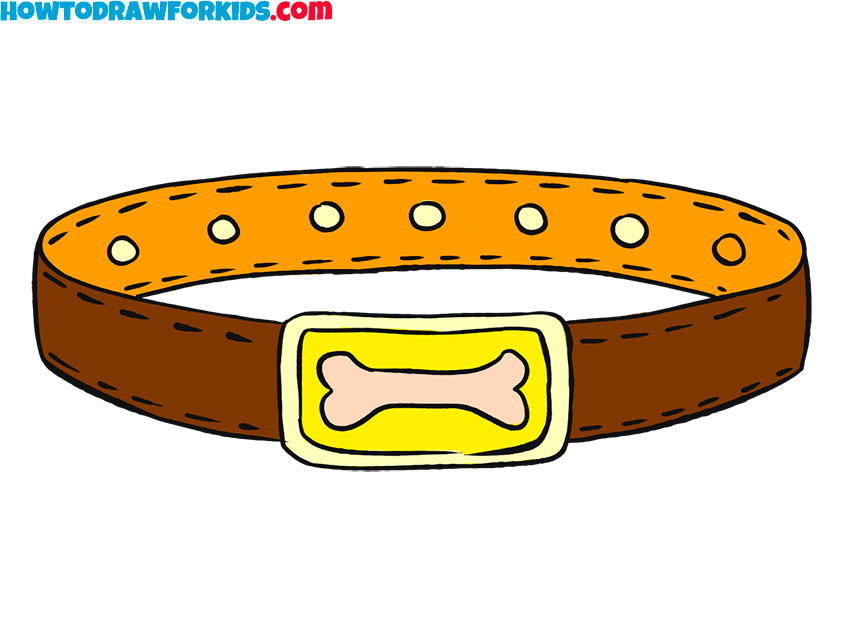 How to draw a Dog Collar