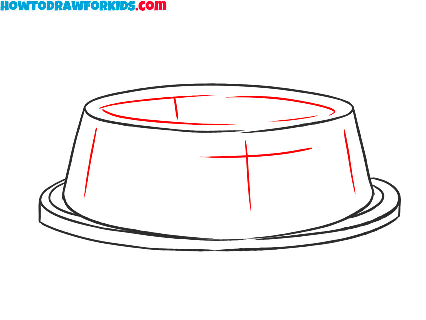 How to draw a metal Dog Bowl