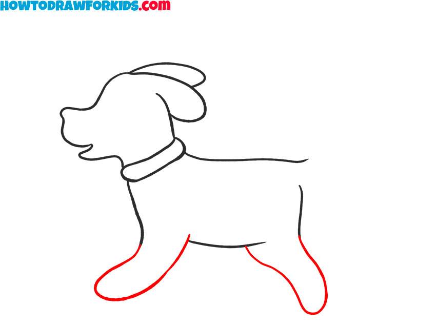 How to draw a realistic Running Dog