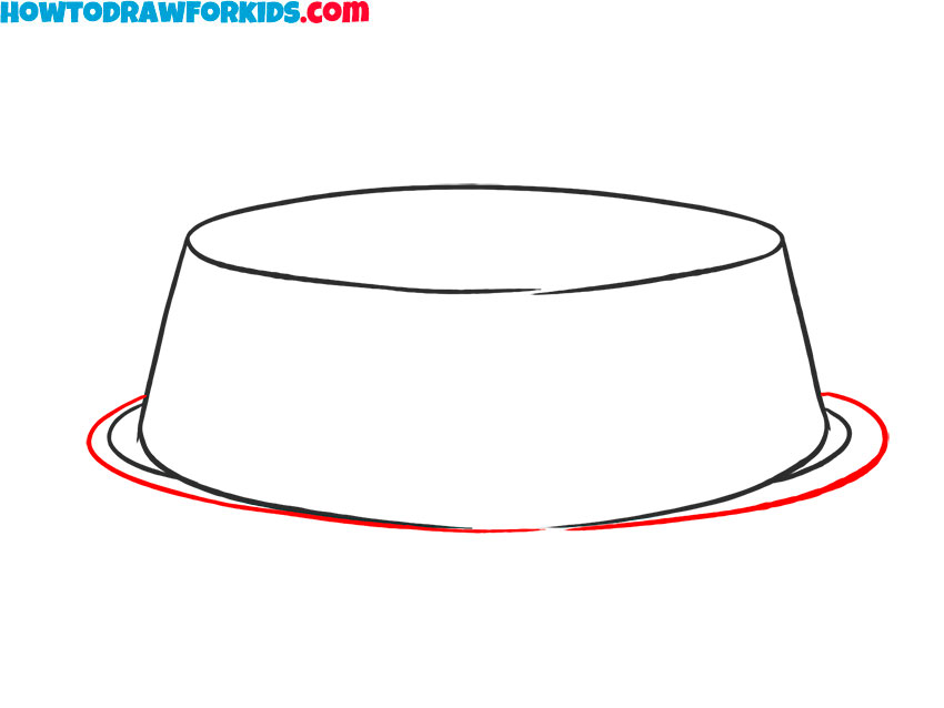 ow to draw an empty Dog Bowl