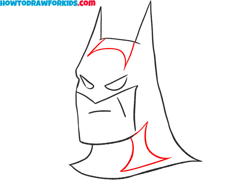 How to draw fair Batman Face