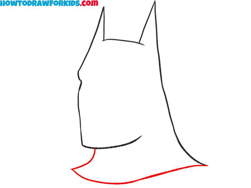 How to draw superhero Batman Face