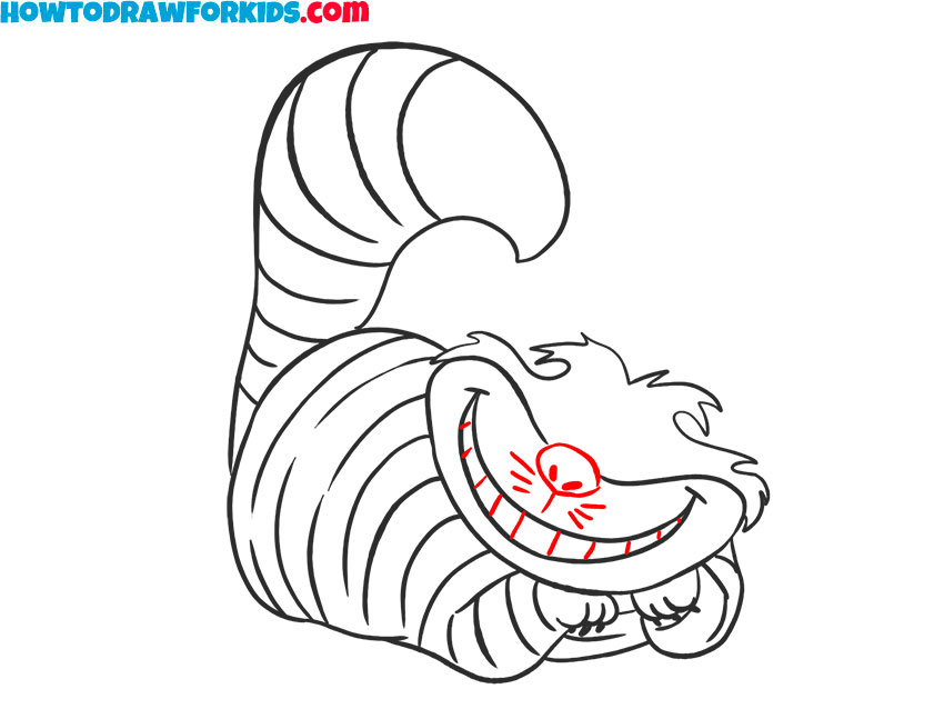 How to draw the cute Cheshire Cat